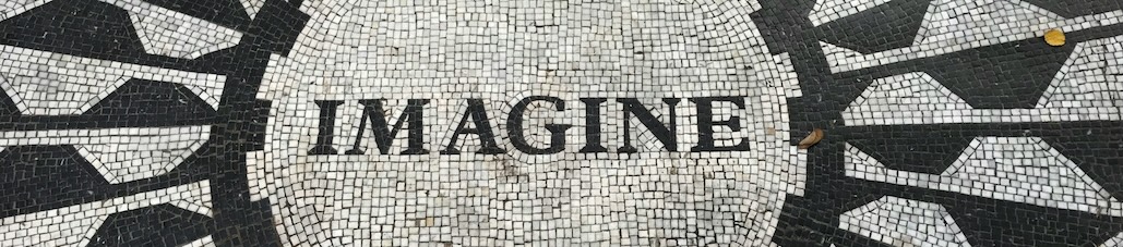 Mosaik mit Text Imagine